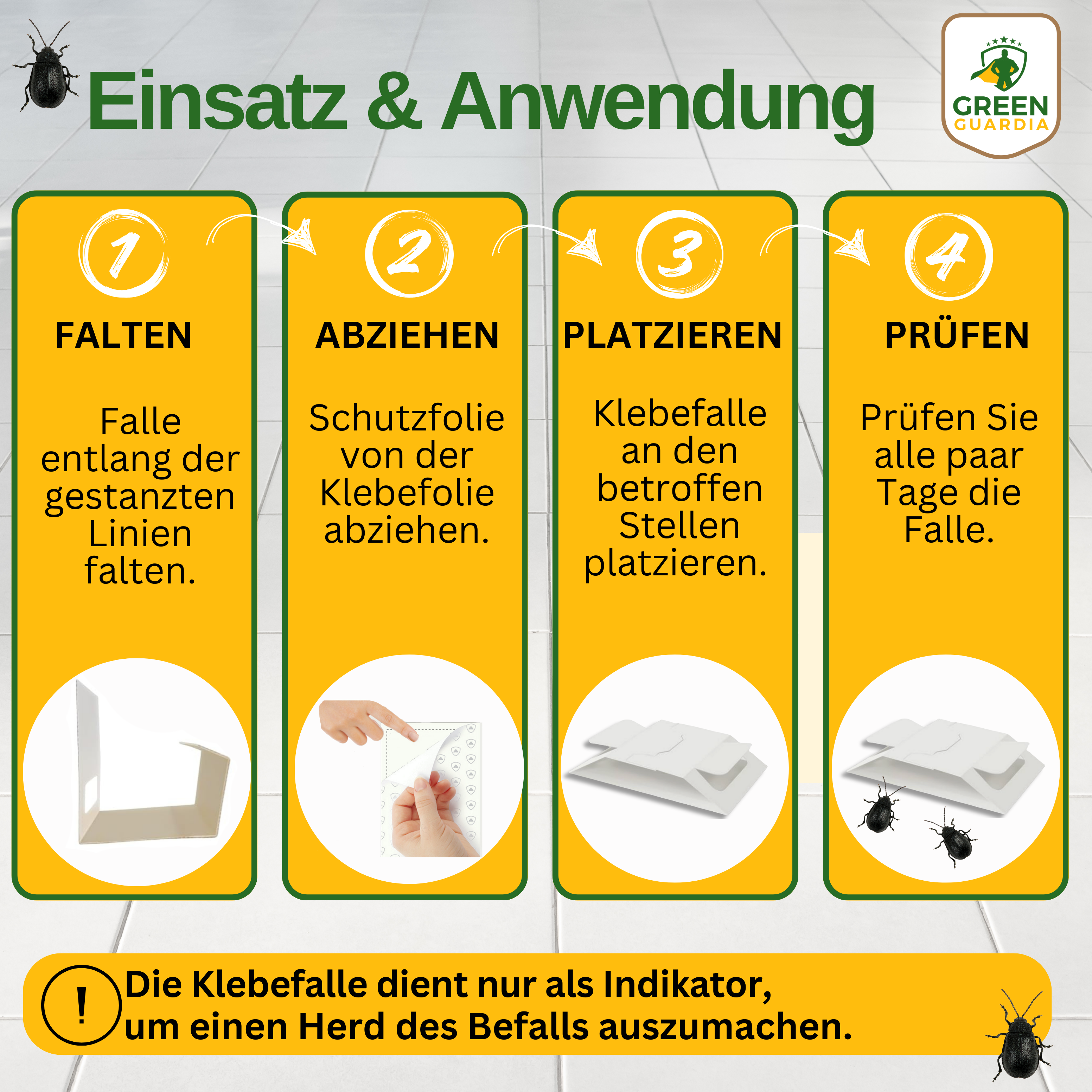 Pelzkäfer Falle mit Spezial-Lockstoff