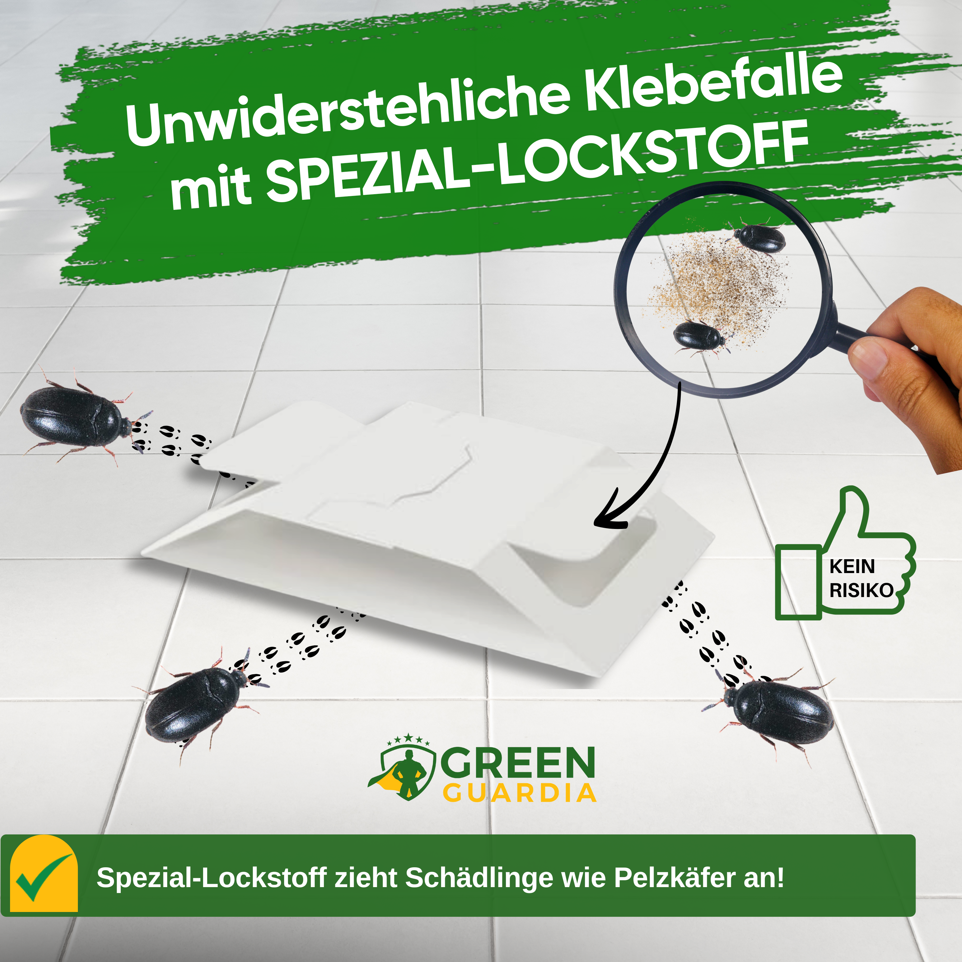 Pelzkäfer Falle mit Spezial-Lockstoff