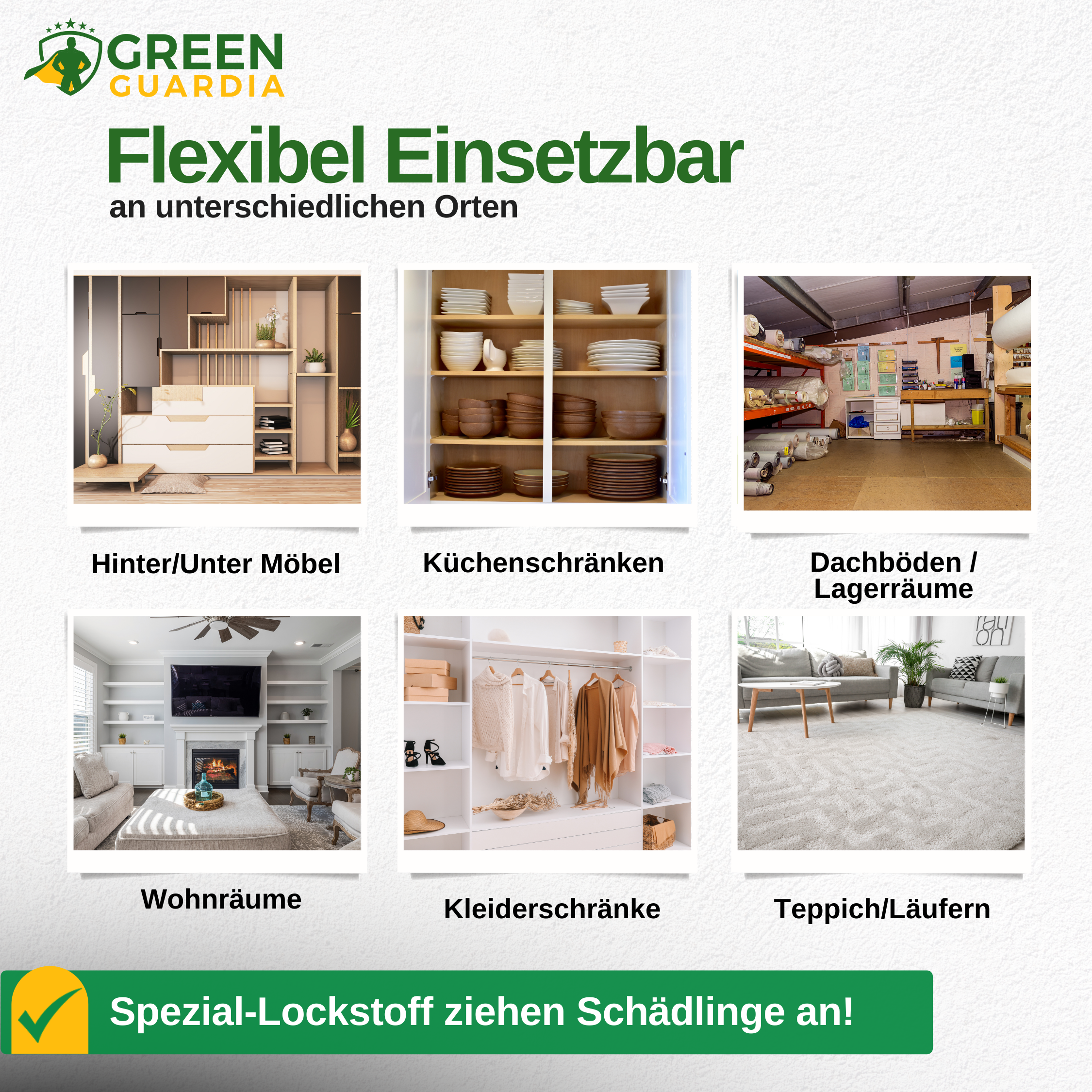 Pelzkäfer Falle mit Spezial-Lockstoff