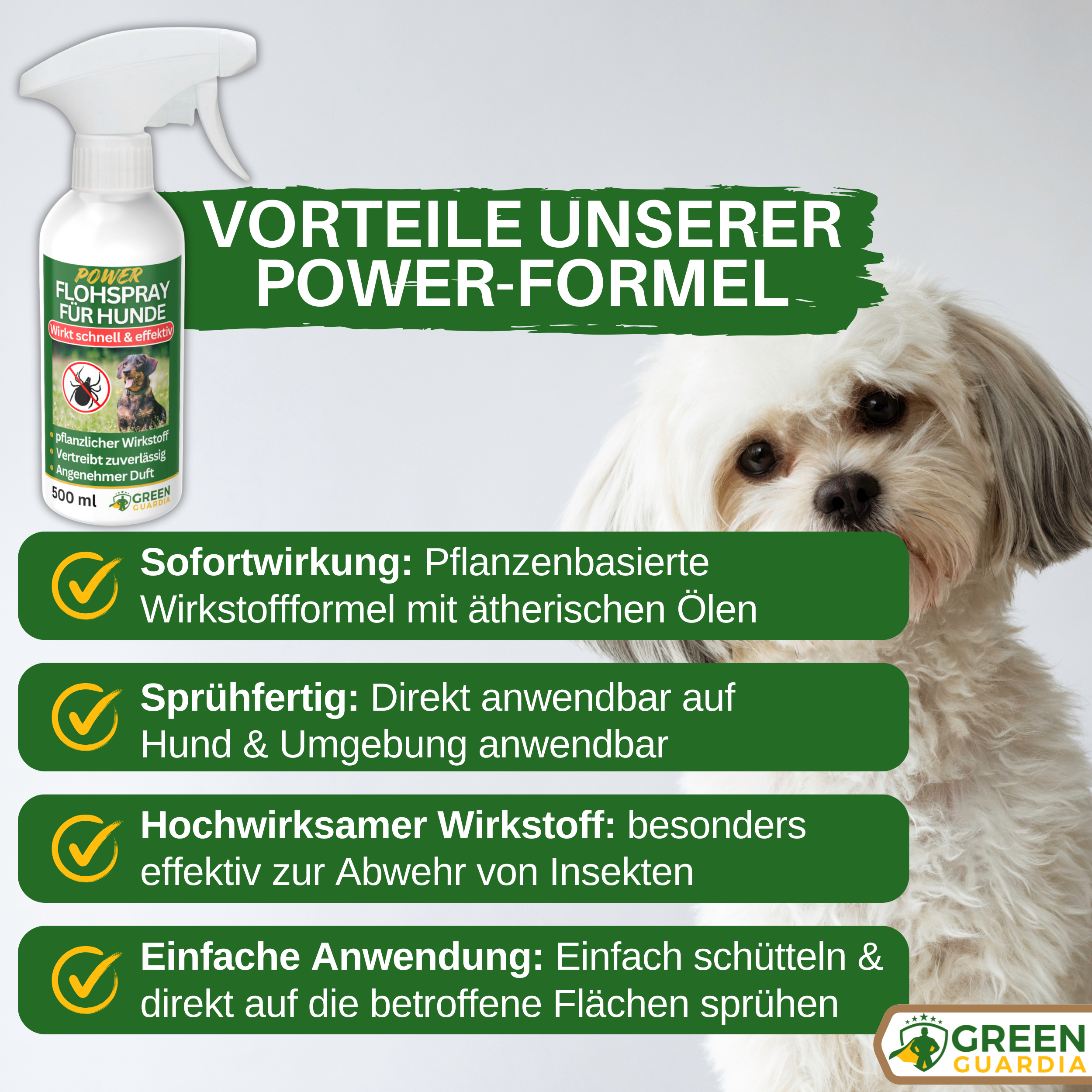 Flöhe Abwehrspray Power-Konzentrat für Hunde