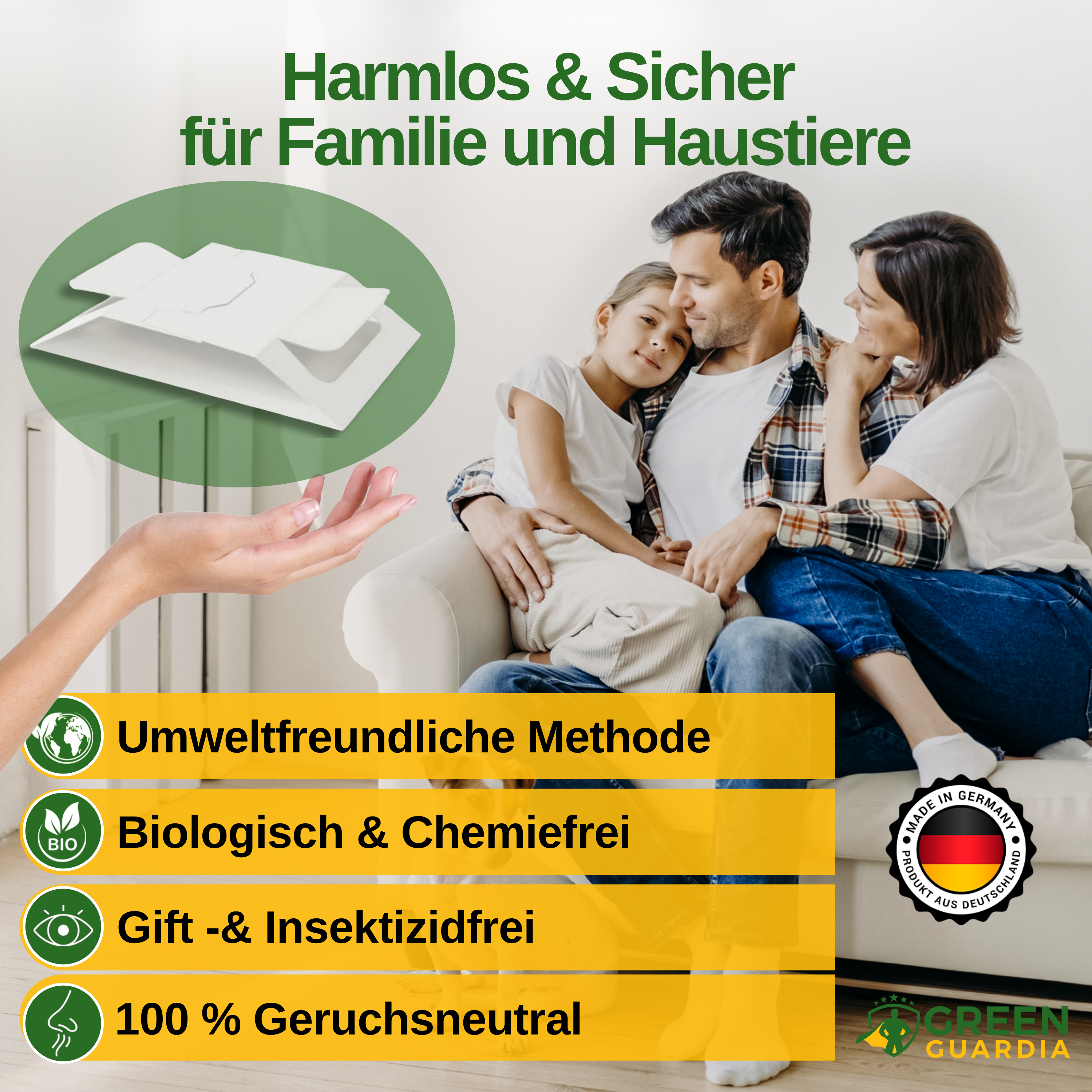 Bettwanzen Falle mit Spezial-Lockstoff