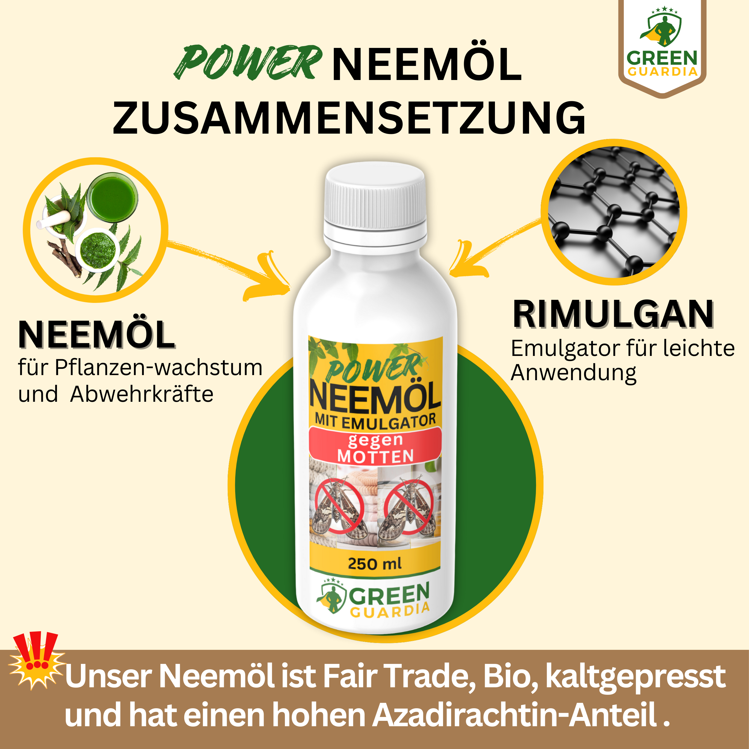 Power Neemöl gegen Lebens- & Kleidermotten