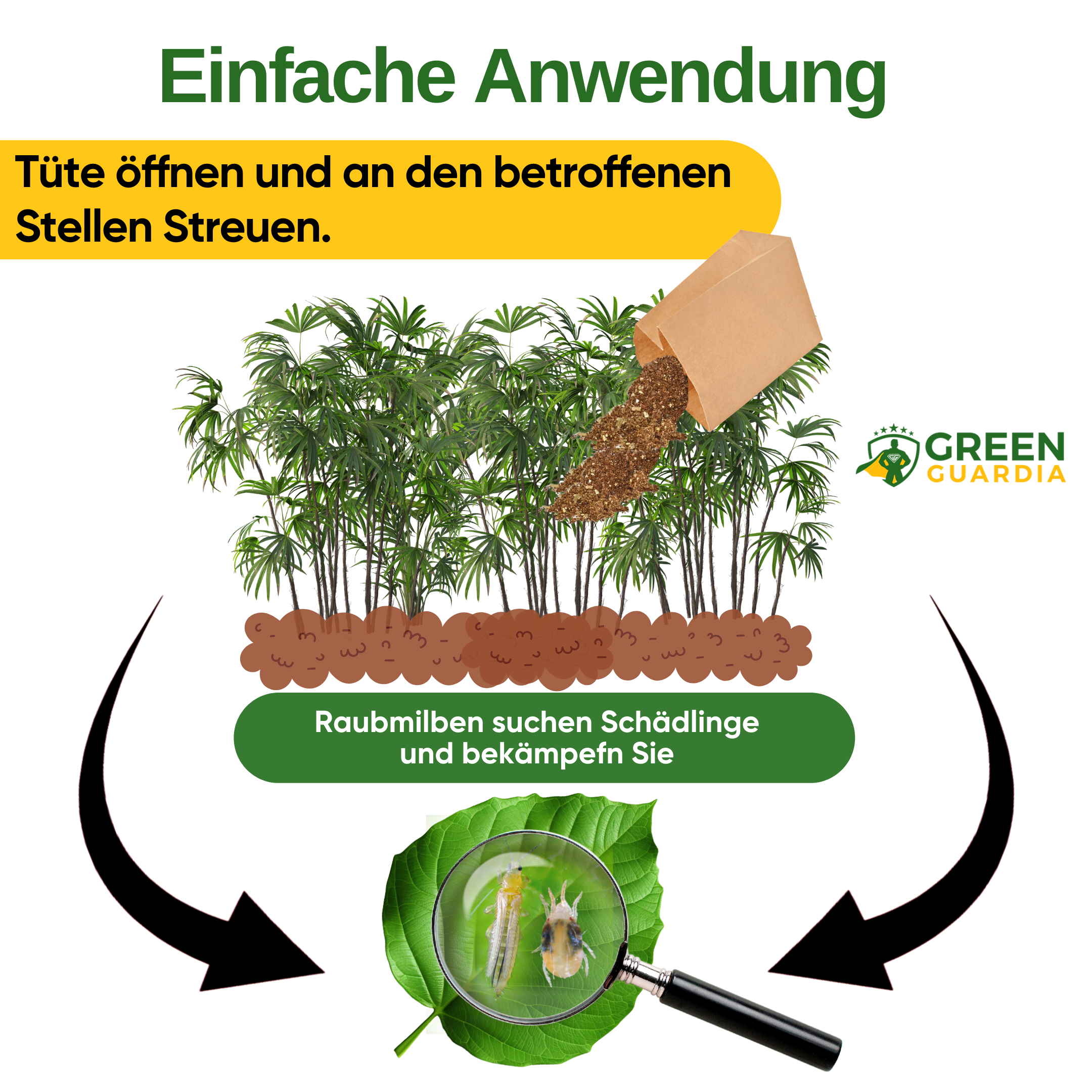 Raubmilben Mix gegen Trauermücken & Rote Vogelmilben – Streuware