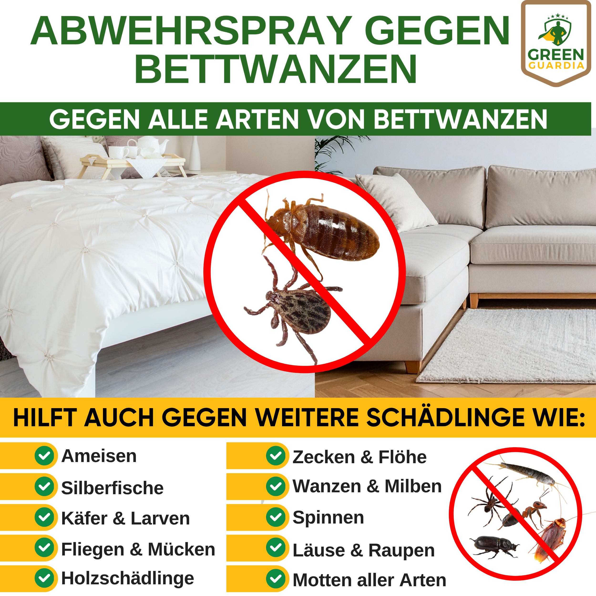 Koncentrat w sprayu odstraszającym pluskwy