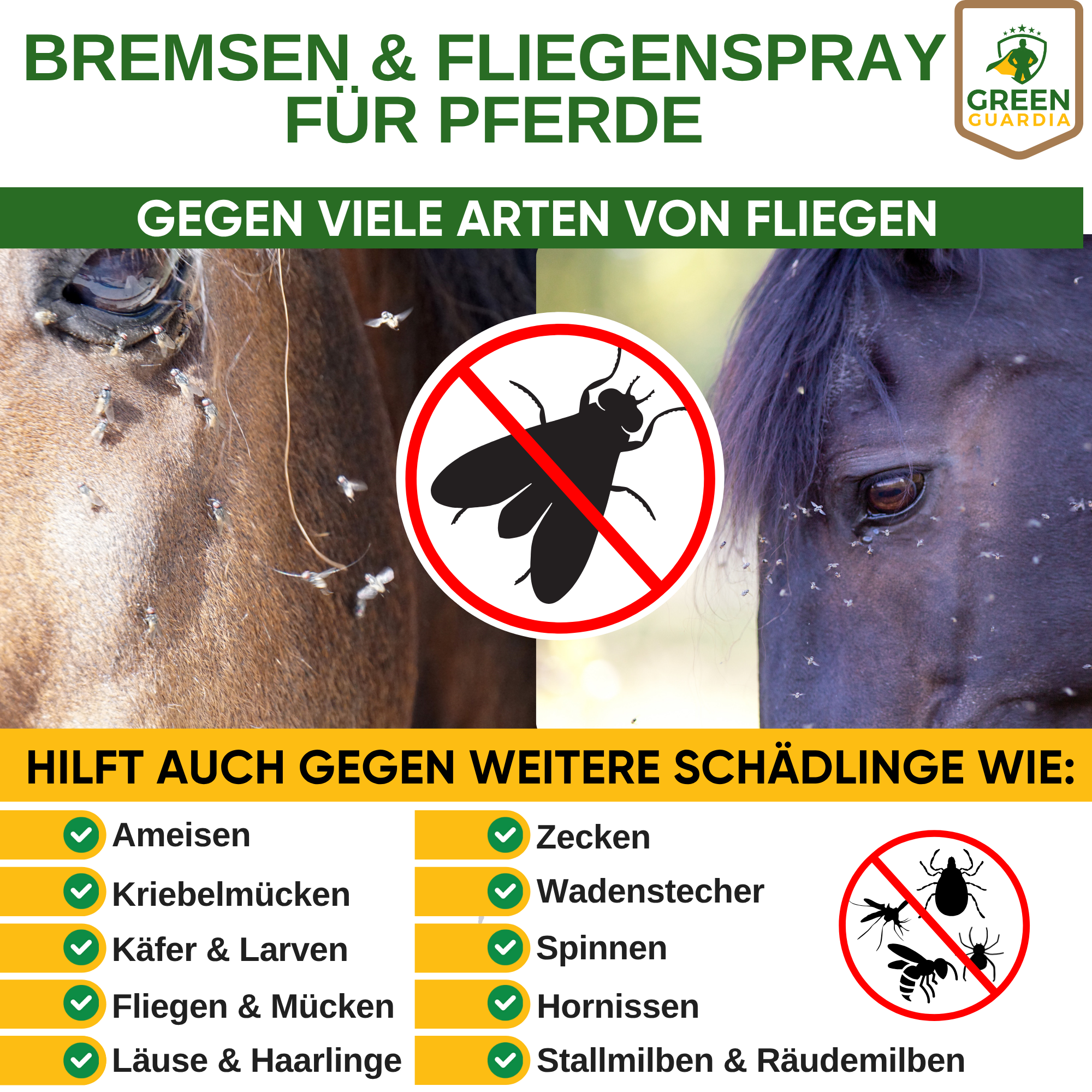 Horsefly/Fly Repellent Spray Power Concentrate for Horses 