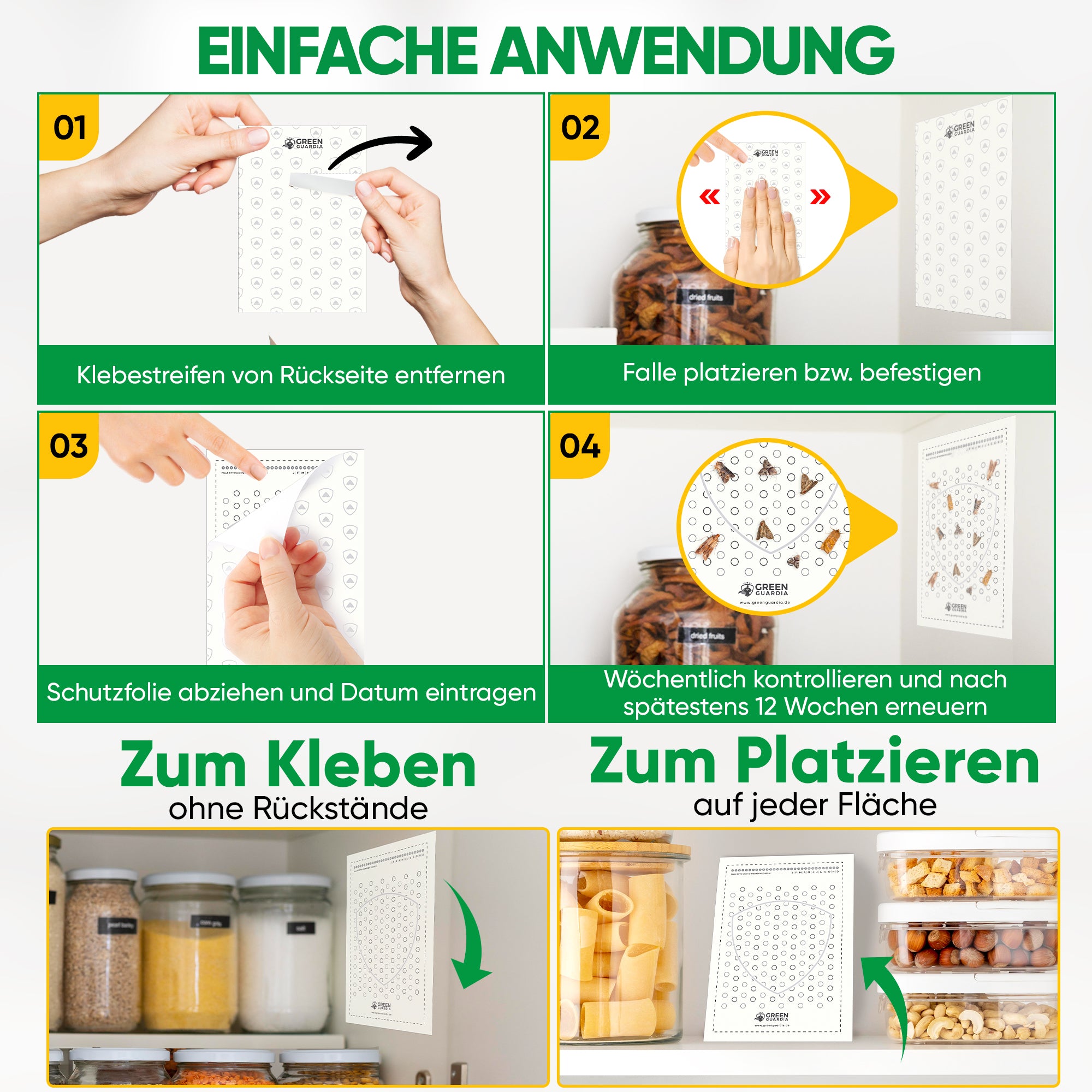 Lebensmittelmotten-Falle (10 Stück Vorteilspack)