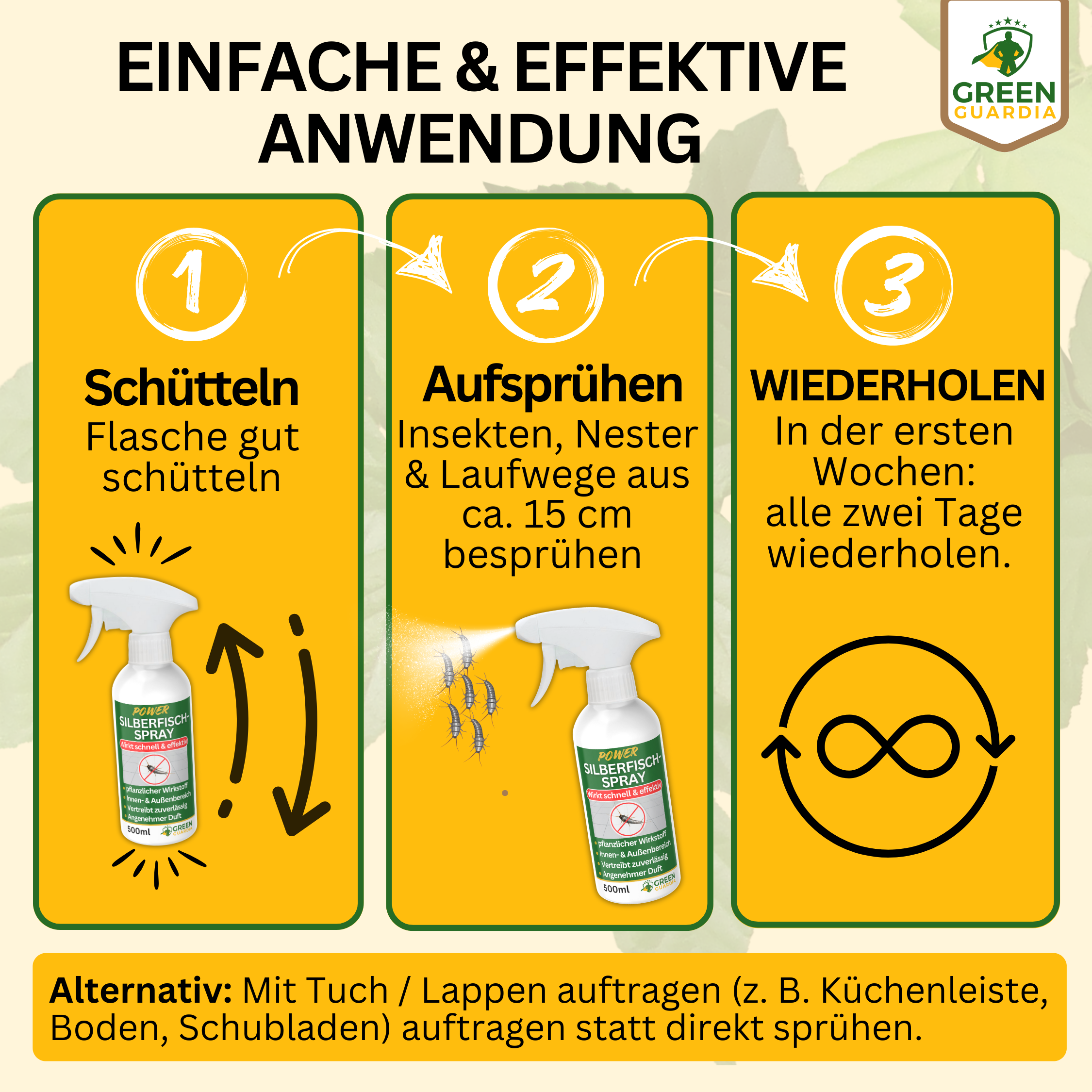 Silberfisch Abwehrspray Power-Konzentrat