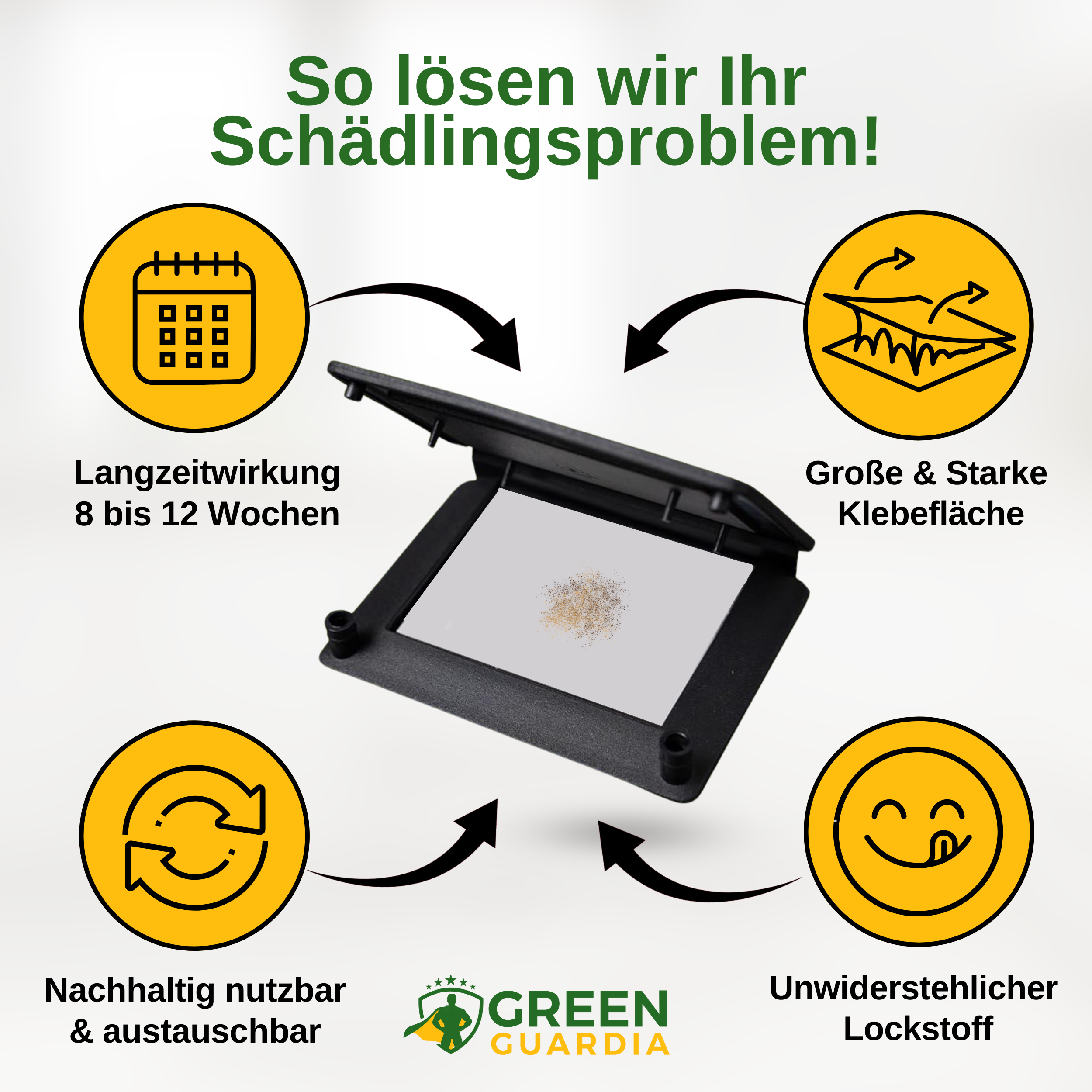 Pheromon-Lockstoff Ersatzfolien für Klebefallen (3x Stück)