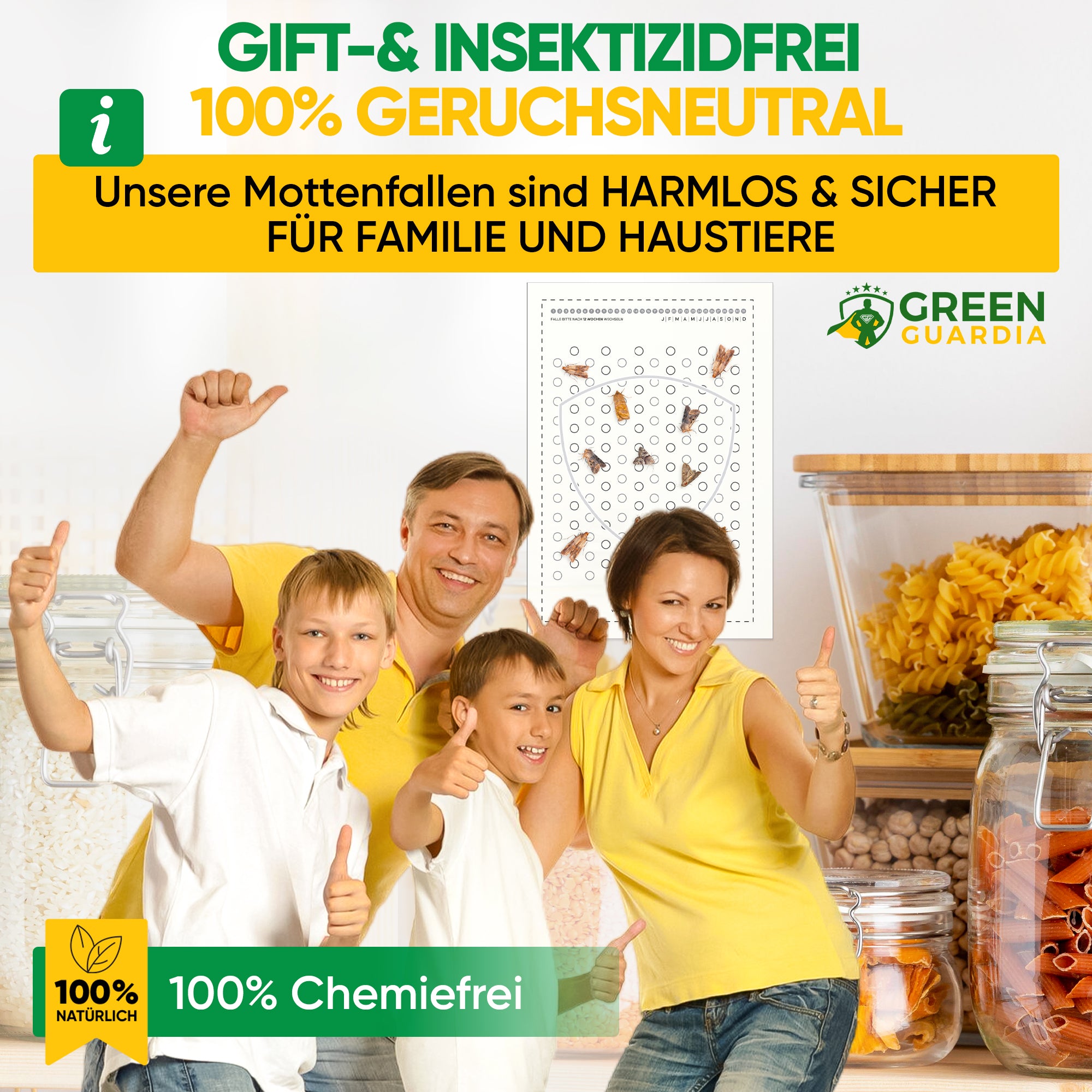 Lebensmittelmotten-Falle (10 Stück Vorteilspack)