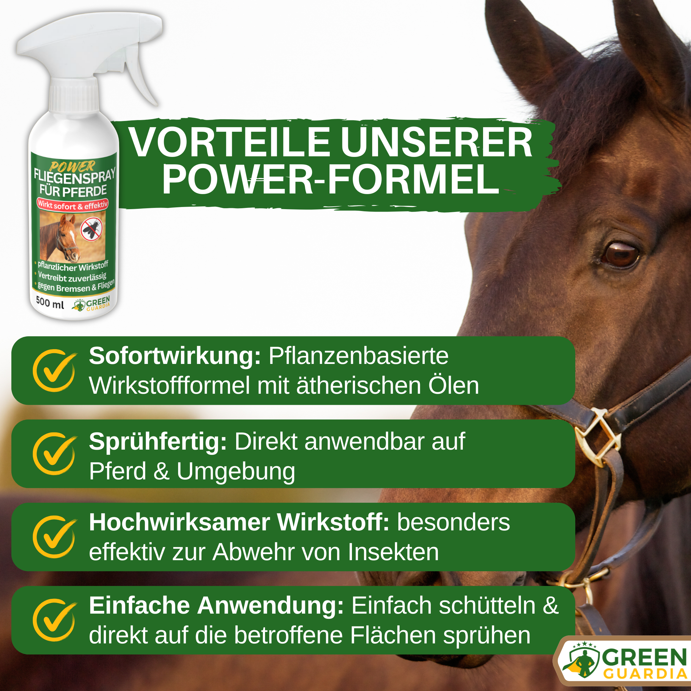 Horsefly/Fly Repellent Spray Power Concentrate for Horses 