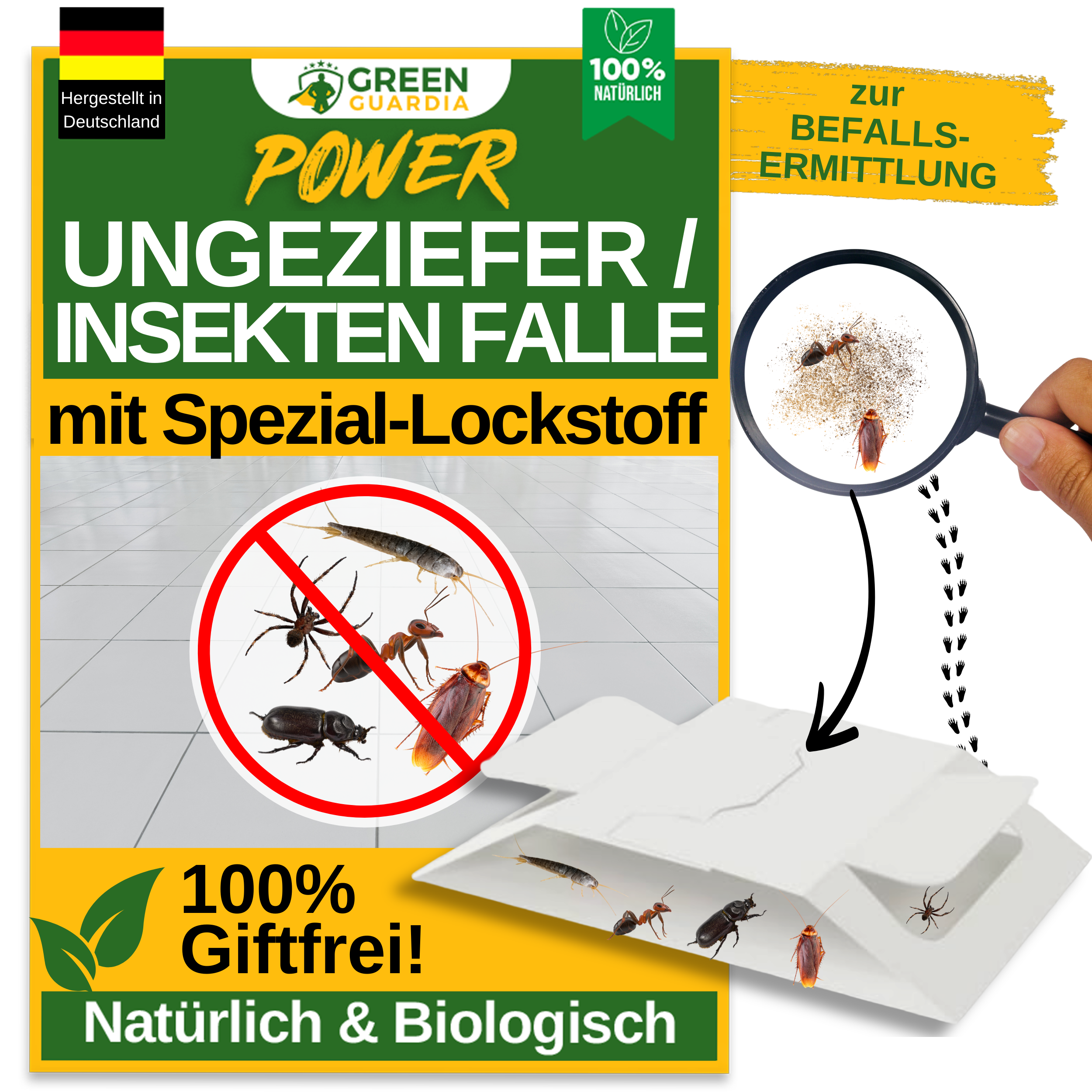 Pest / insect trap with special attractant 