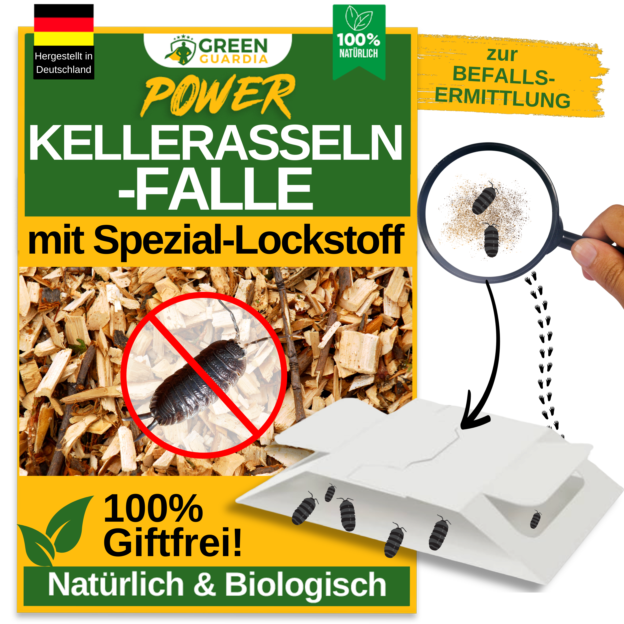 Woodlice trap with special attractant 