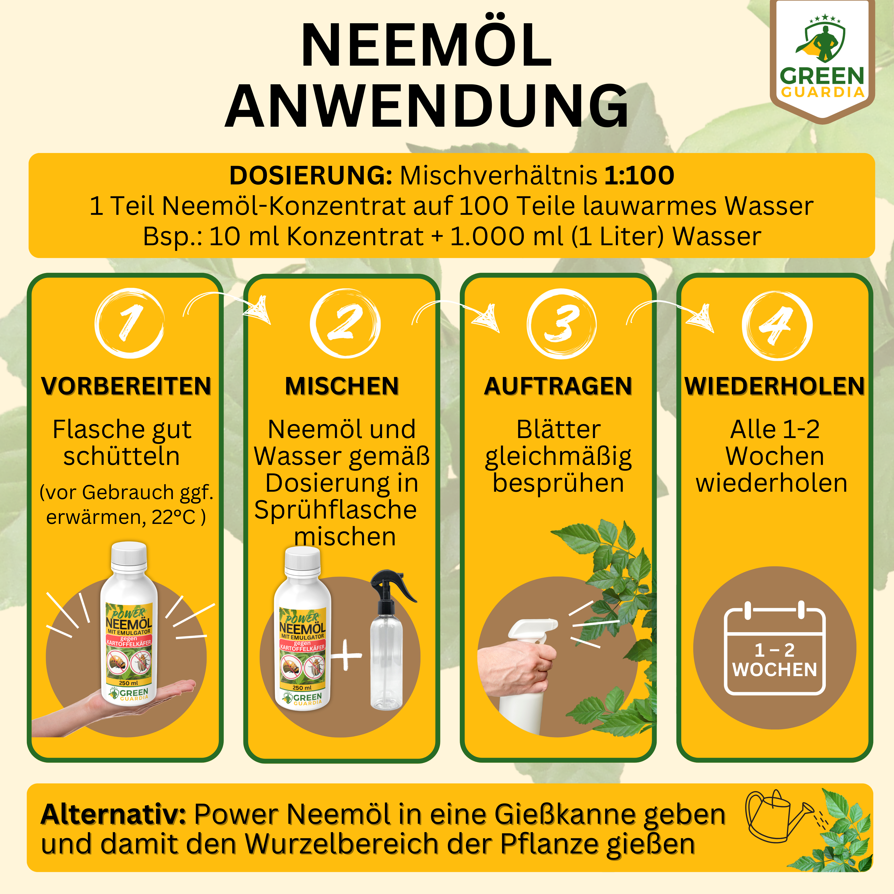 Power Neemöl gegen Kartoffelkäfer