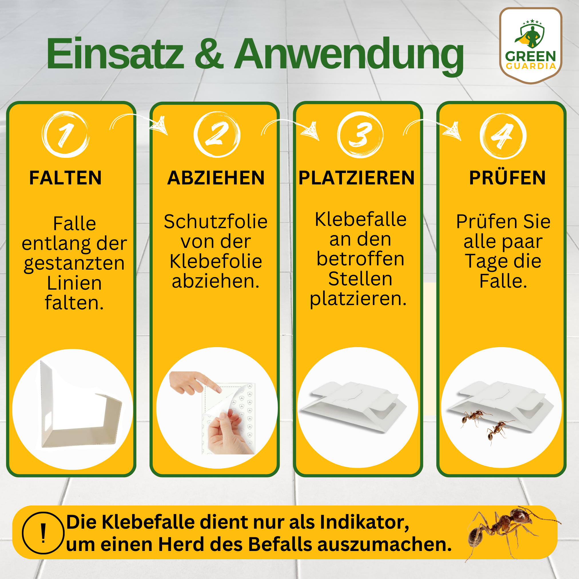 Ameisen Falle mit Spezial-Lockstoff