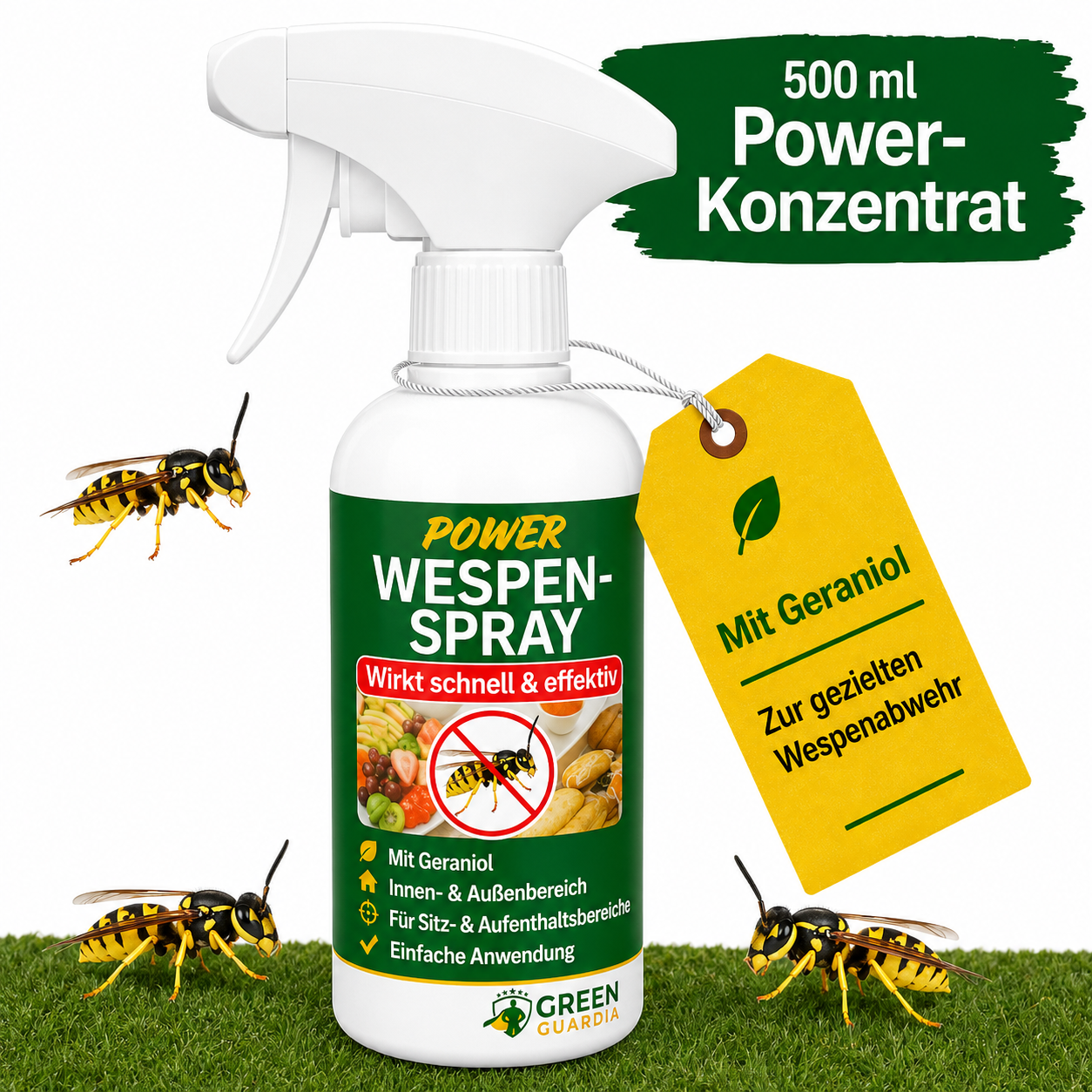 Koncentrat w sprayu odstraszającym osy