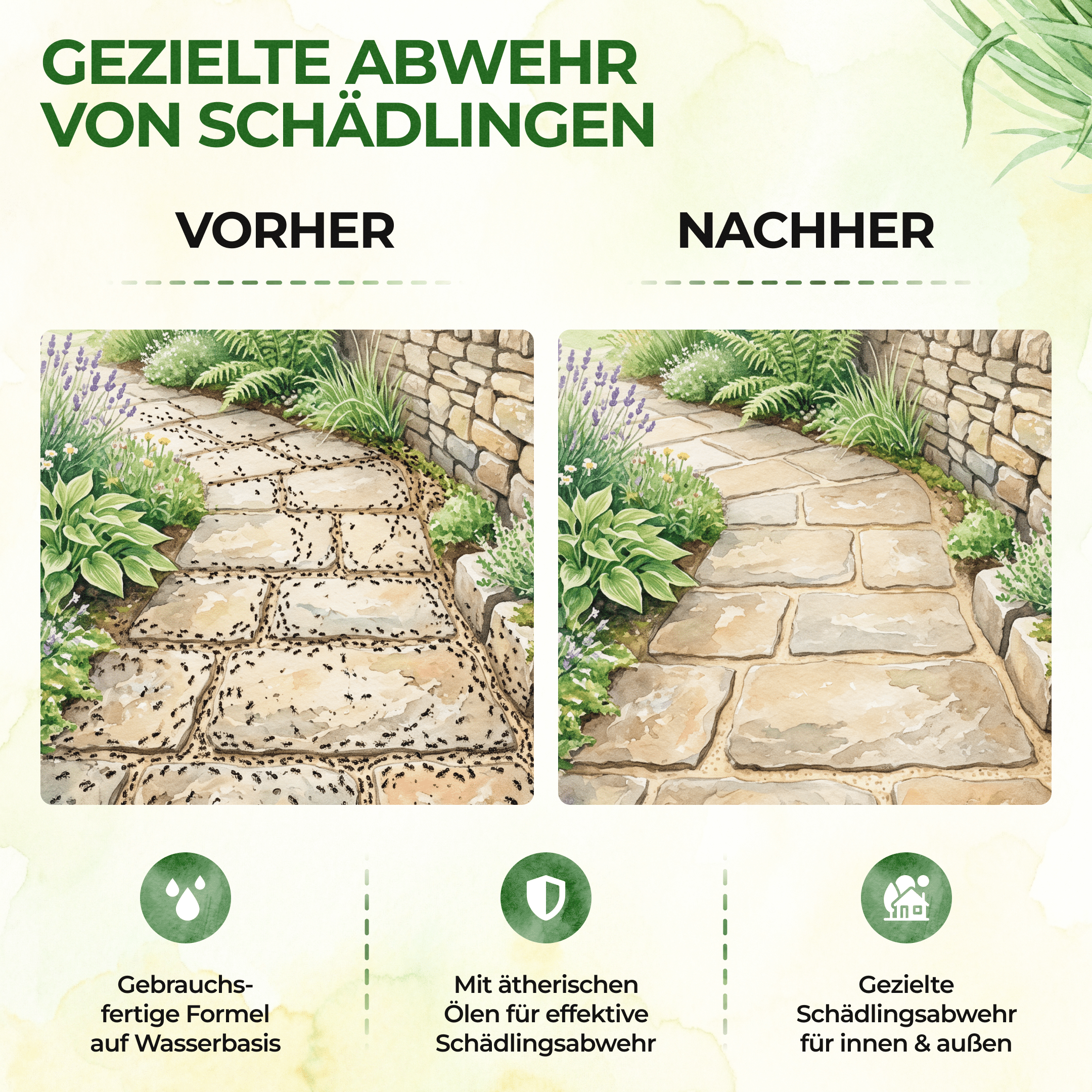 Ameisen Abwehrspray Power-Konzentrat - 500ml - Green Guardia - Ihr Experte für Schädlinge und Pflanzen