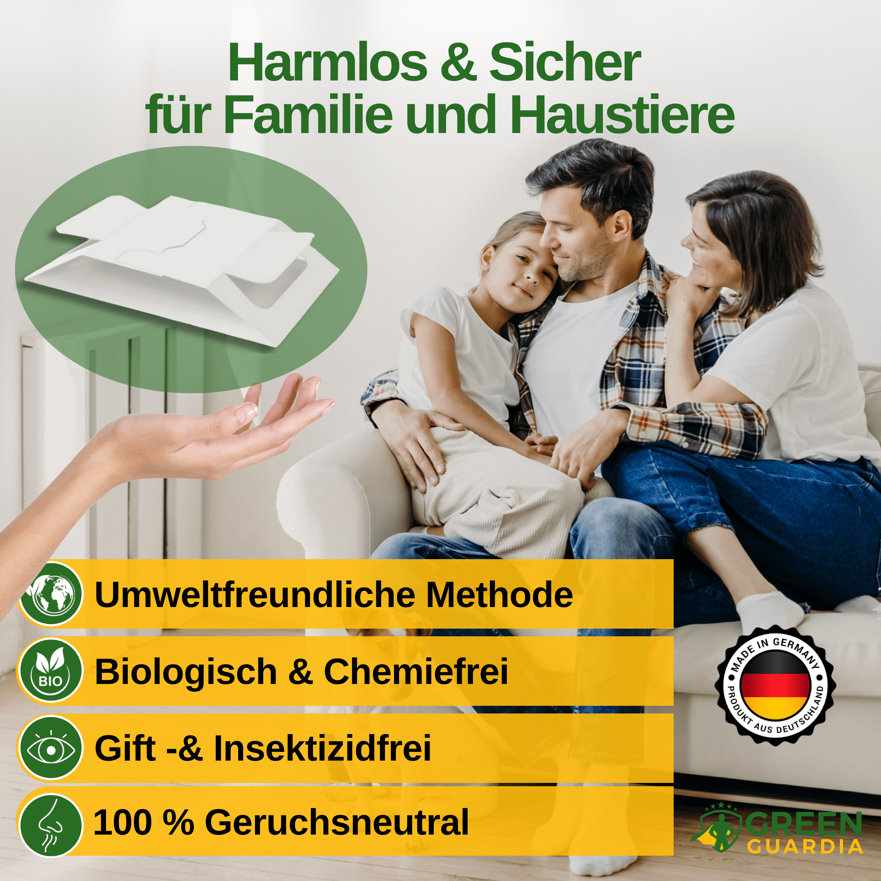 Bettwanzen Falle mit Spezial - Lockstoff - Green Guardia - Ihr Experte für Schädlinge und Pflanzen