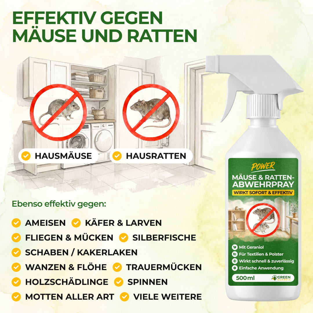 Koncentrat w sprayu odstraszającym myszy i szczury
