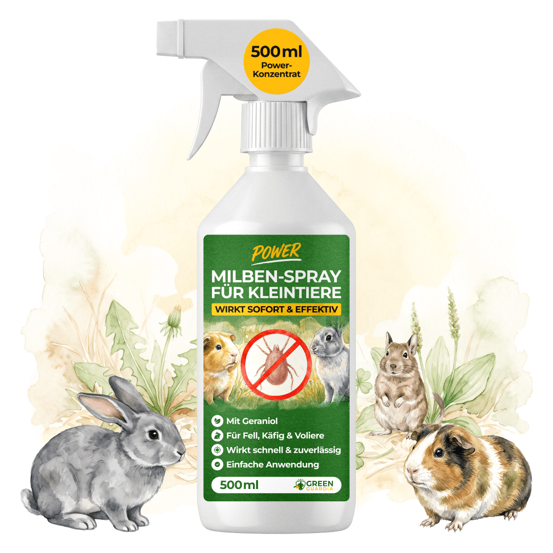 Milben-Abwehrspray für Kleintiere – Power-Konzentrat 500 ml - Green Guardia - Ihr Experte für Schädlinge und Pflanzen