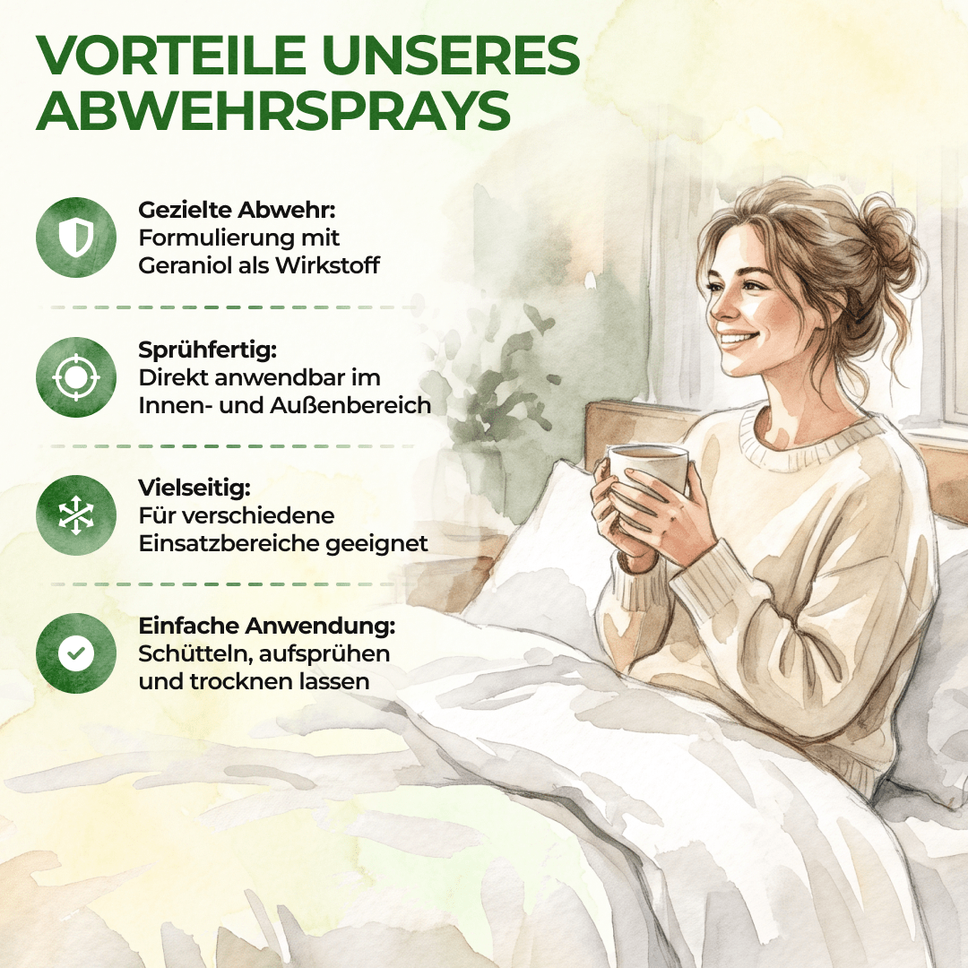 Milben-Abwehrspray Power-Konzentrat - 500ml - Green Guardia - Ihr Experte für Schädlinge und Pflanzen