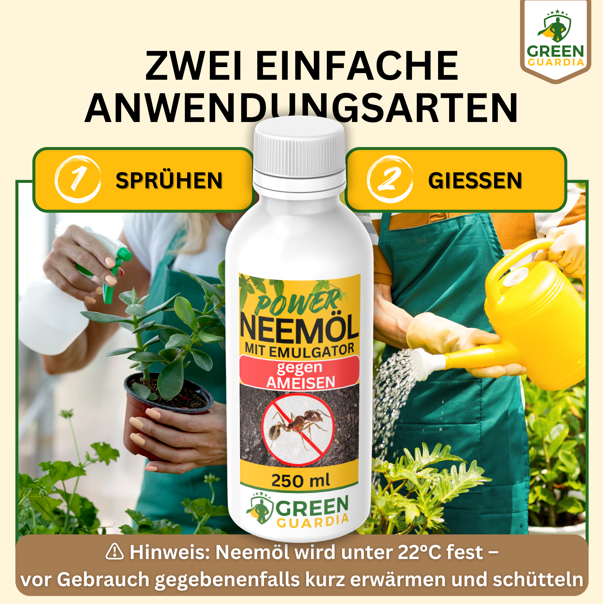 Power Neemöl gegen Ameisen - Green Guardia - Ihr Experte für Schädlinge und Pflanzen