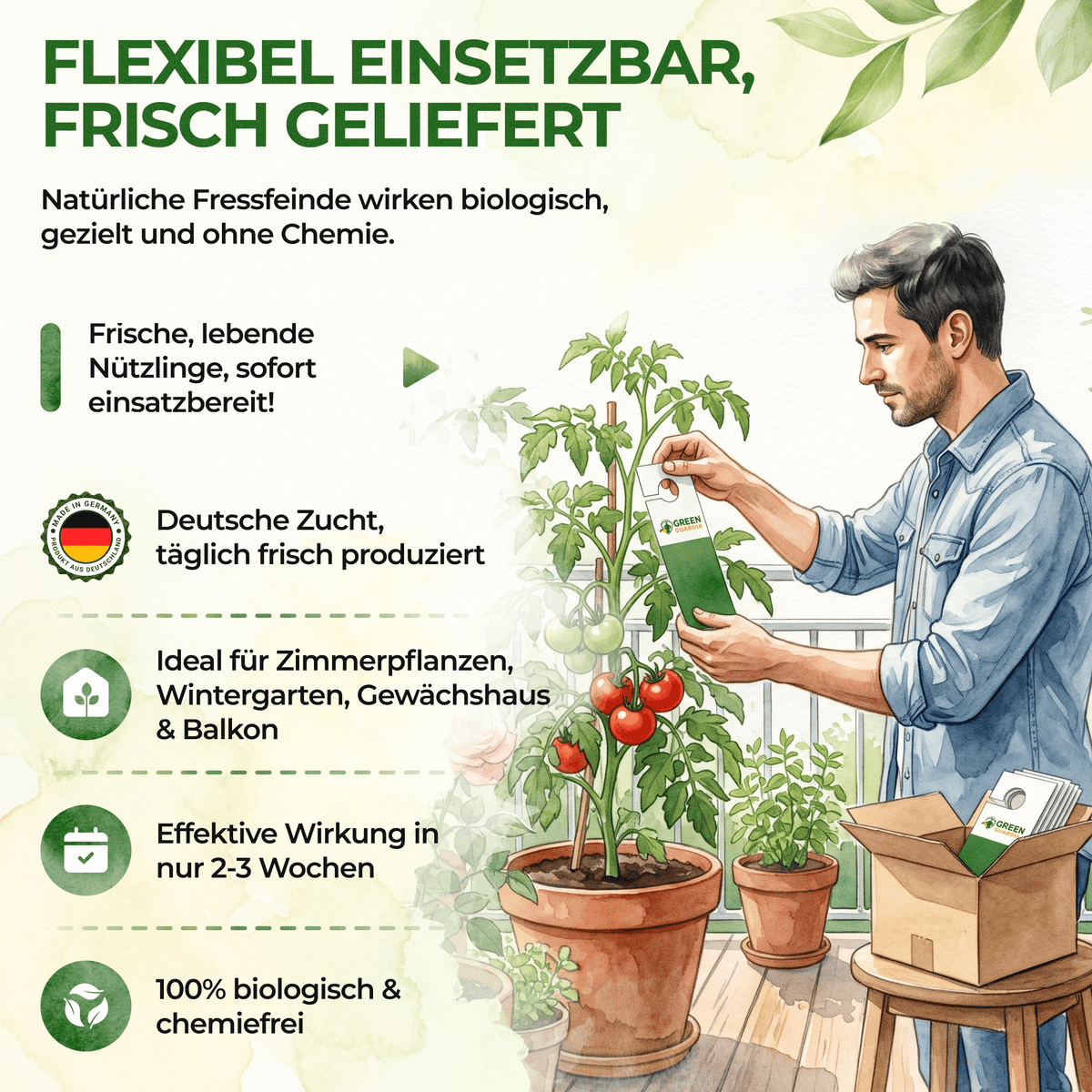 Schädlingsabwehr-Bundle für 5 Pflanzen - Green Guardia - Ihr Experte für Schädlinge und Pflanzen