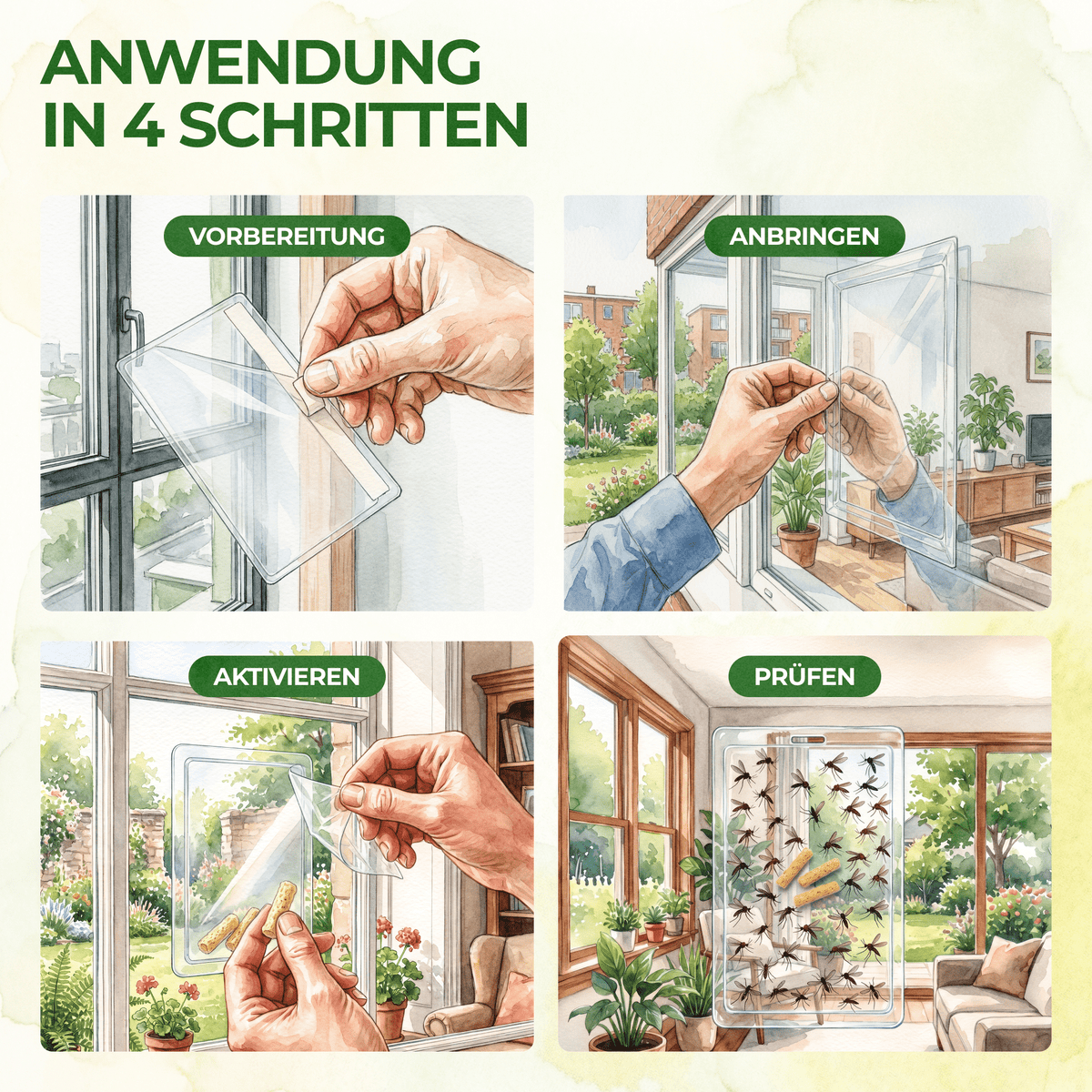 Trauermücken Fenster-Falle - Green Guardia - Ihr Experte für Schädlinge und Pflanzen