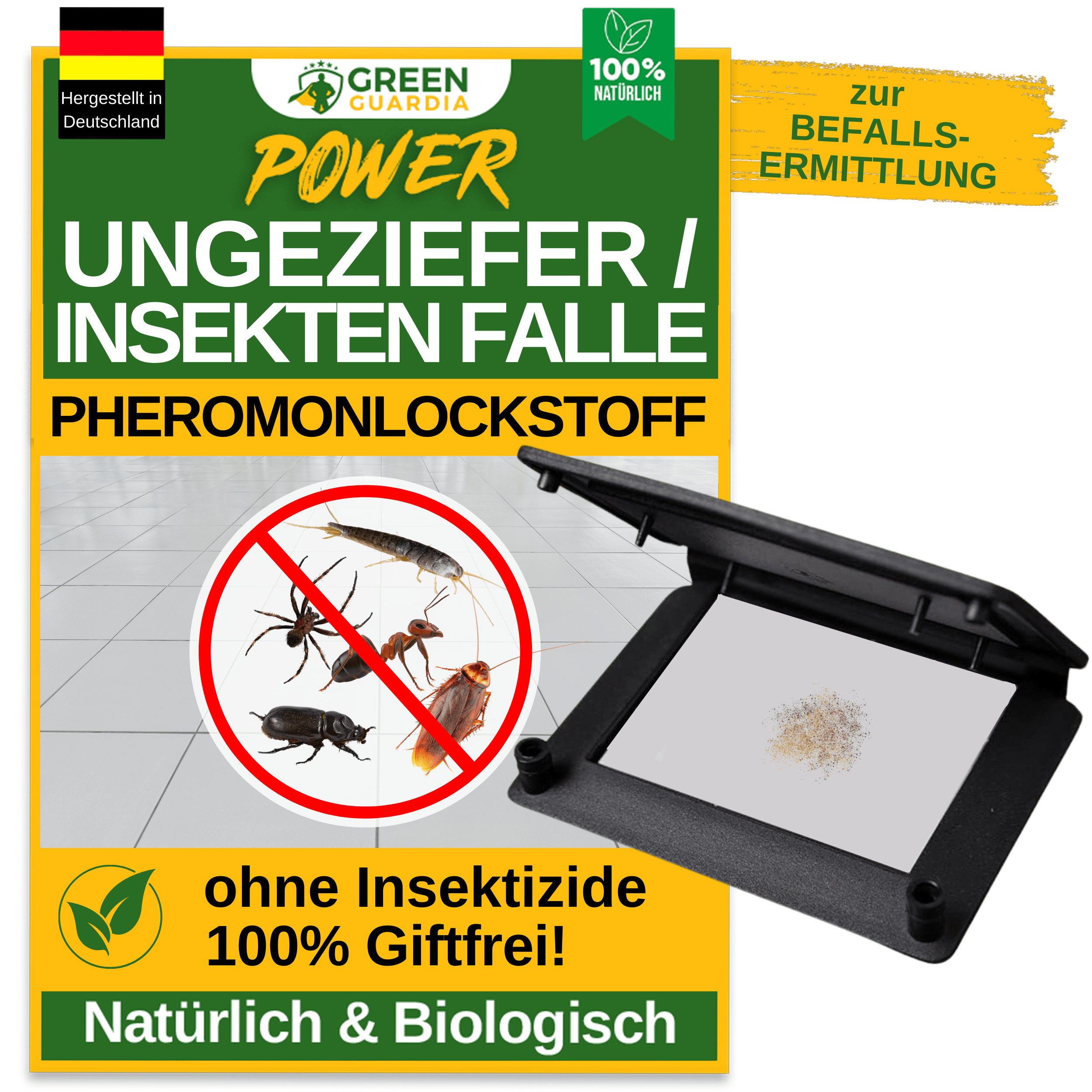 Ungeziefer / Insekten Falle mit Pheromon - Lockstoff - Green Guardia - Ihr Experte für Schädlinge und Pflanzen