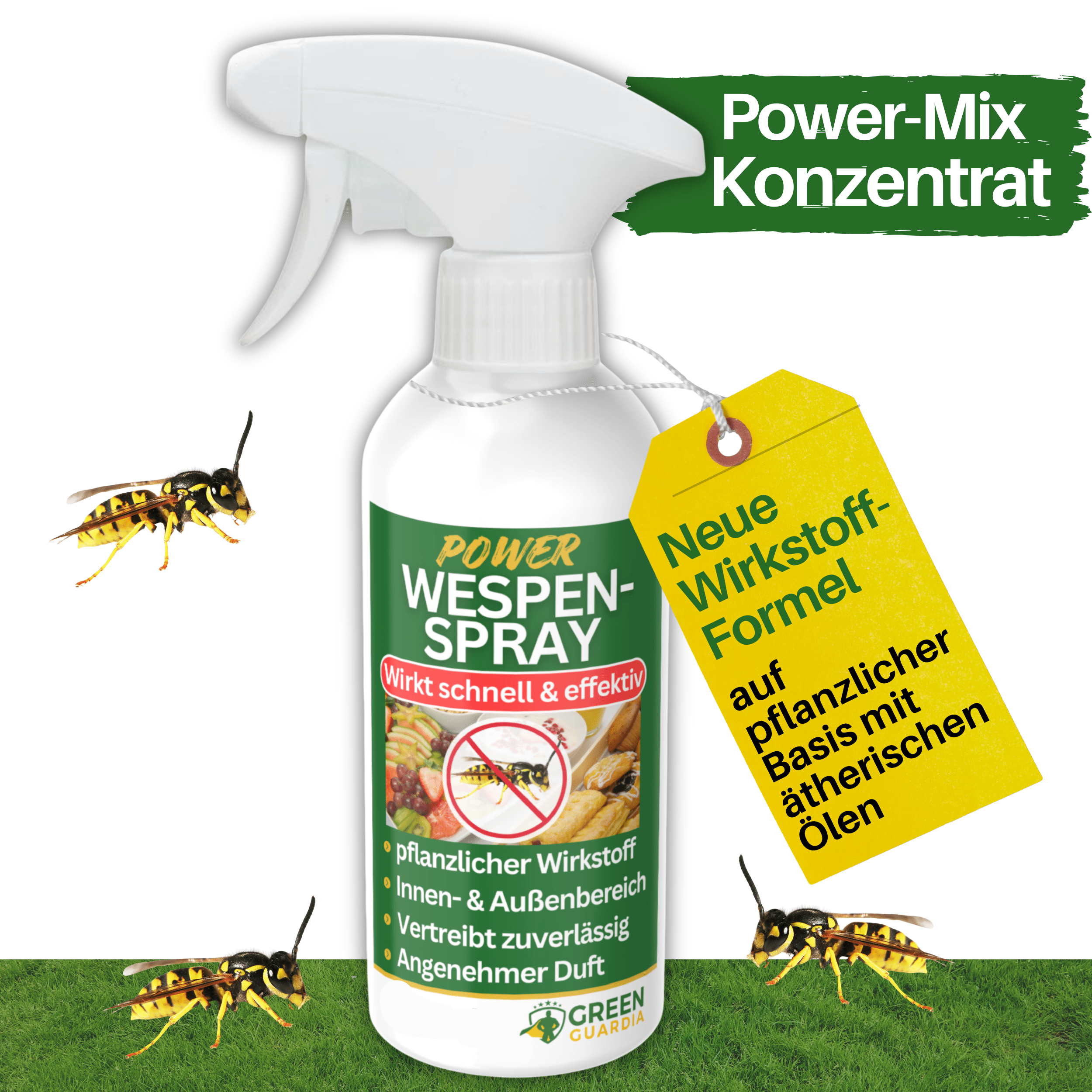 Wespen - Abwehrspray Power - Konzentrat - Green Guardia - Ihr Experte für Schädlinge und Pflanzen