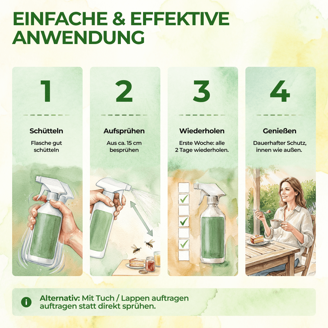 Wespen-Abwehrspray Power-Konzentrat - 500ml - Green Guardia - Ihr Experte für Schädlinge und Pflanzen