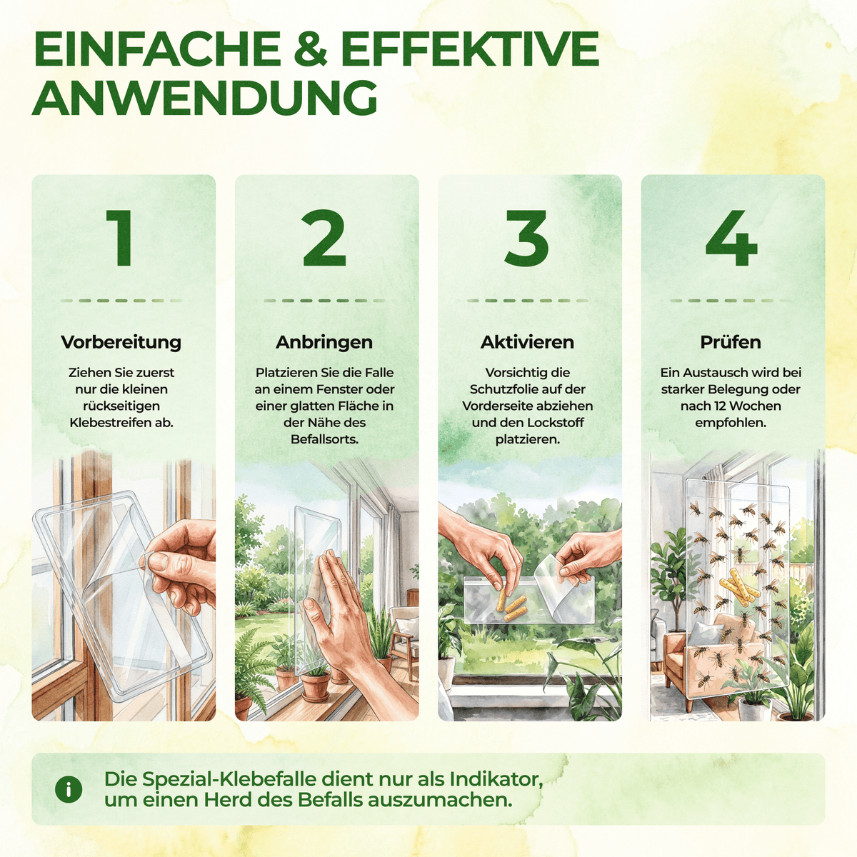 Wespen Fenster-Falle - Green Guardia - Ihr Experte für Schädlinge und Pflanzen