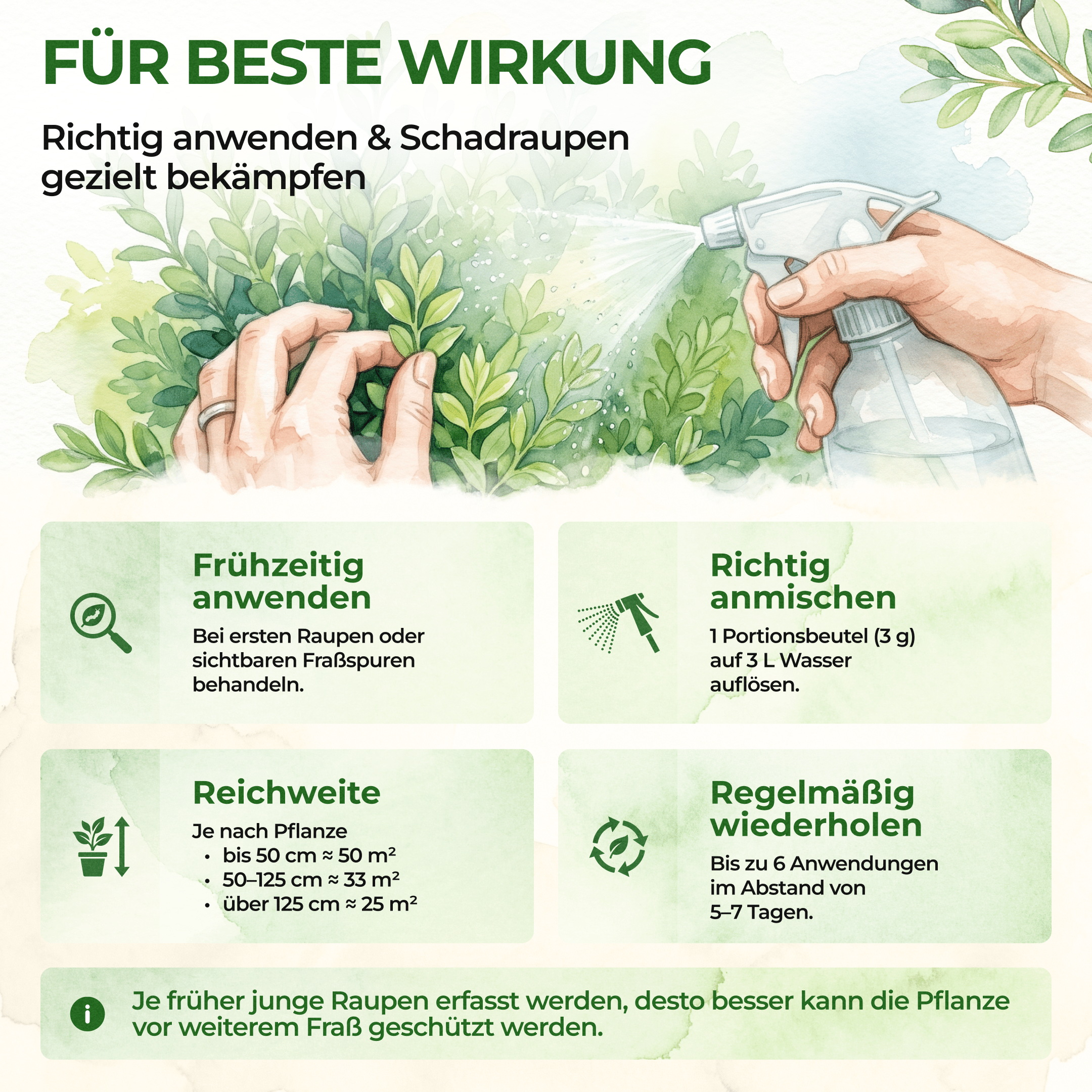 XenTari® Zünslerfrei & Raupenfrei, 2 x 3g - Green Guardia - Ihr Experte für Schädlinge und Pflanzen