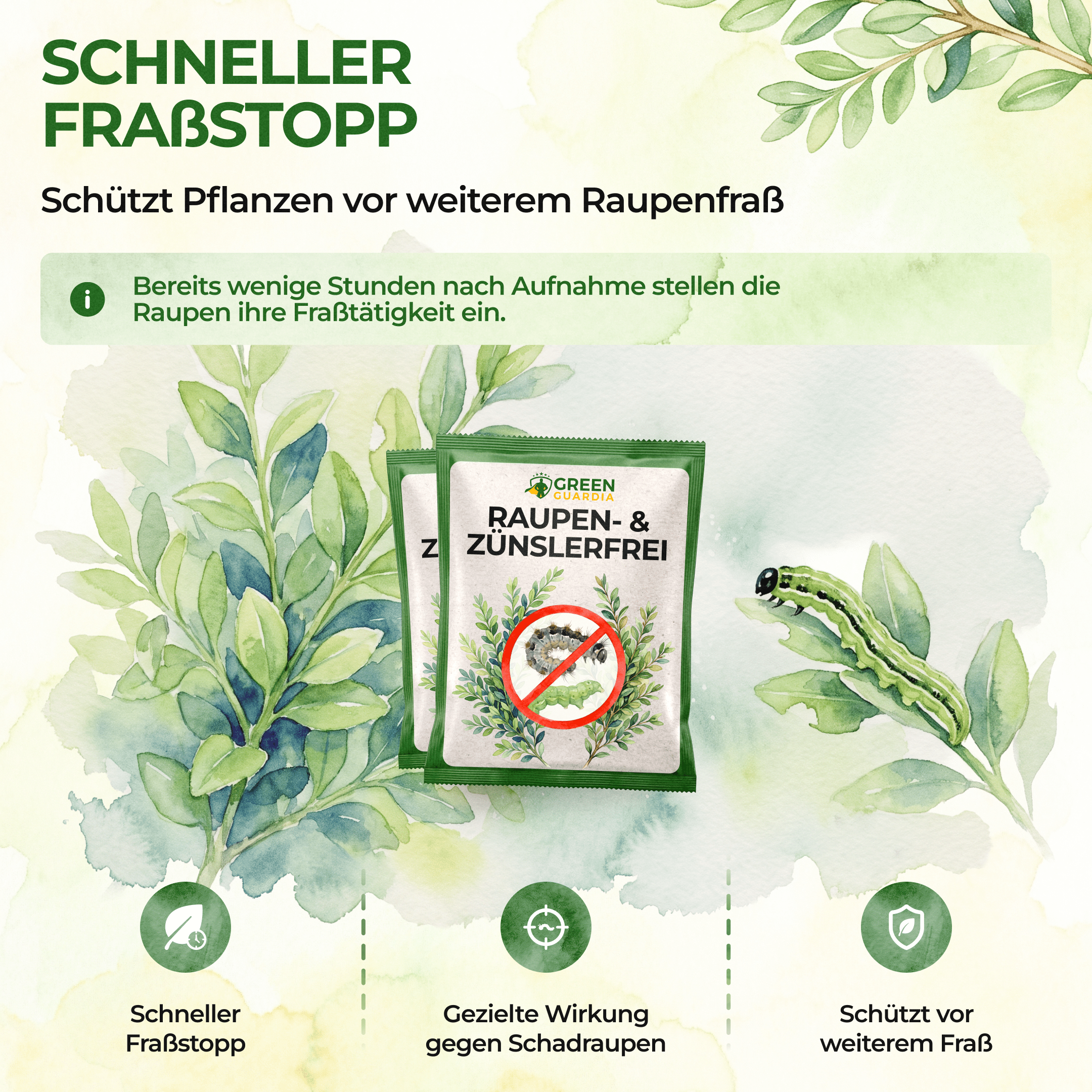 XenTari® Zünslerfrei & Raupenfrei, 2 x 3g - Green Guardia - Ihr Experte für Schädlinge und Pflanzen