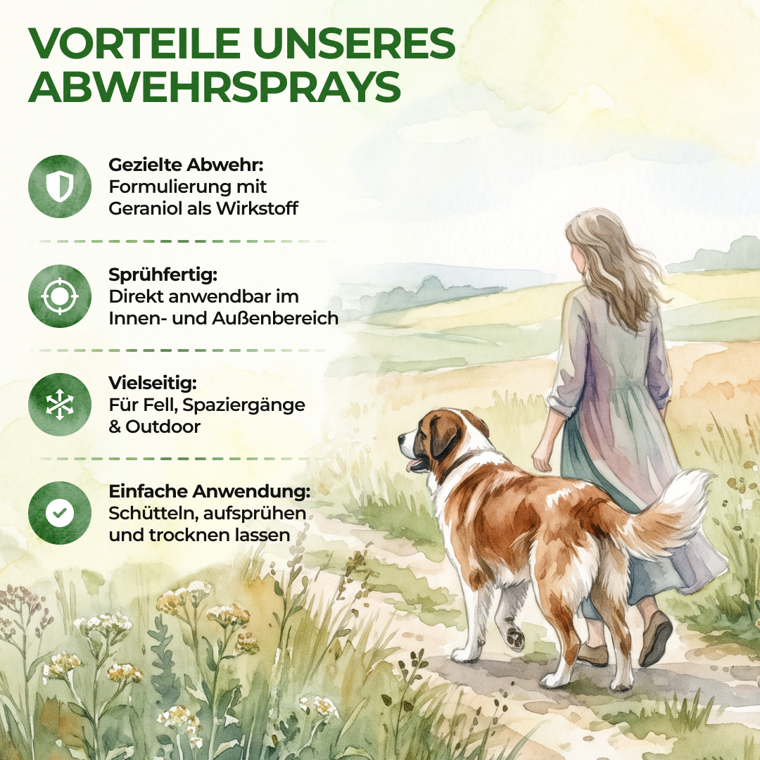 Spray repelente de garrapatas concentrado para perros - 500 ml