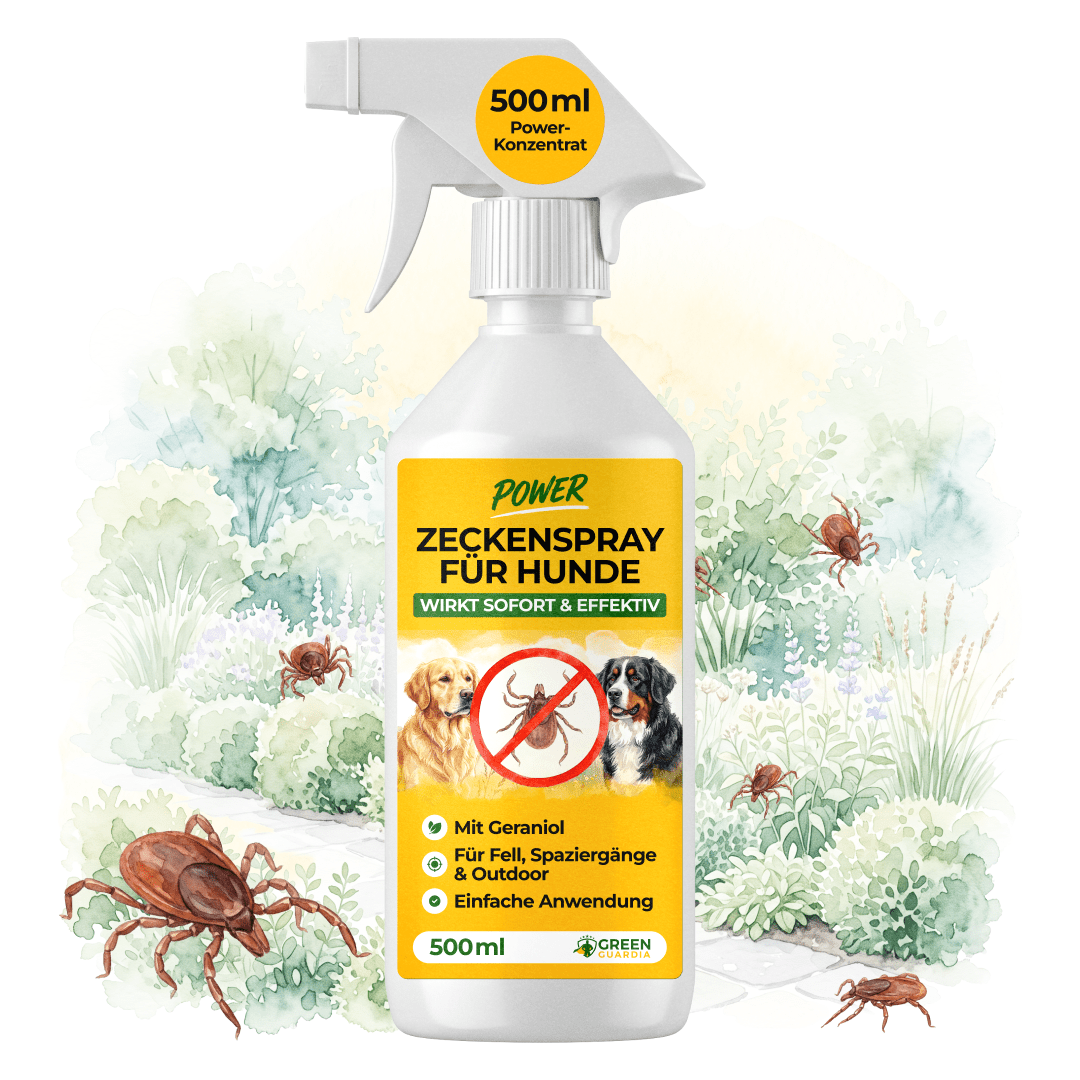 Zecken Abwehrspray Power-Konzentrat für Hunde - 500ml - Green Guardia - Ihr Experte für Schädlinge und Pflanzen